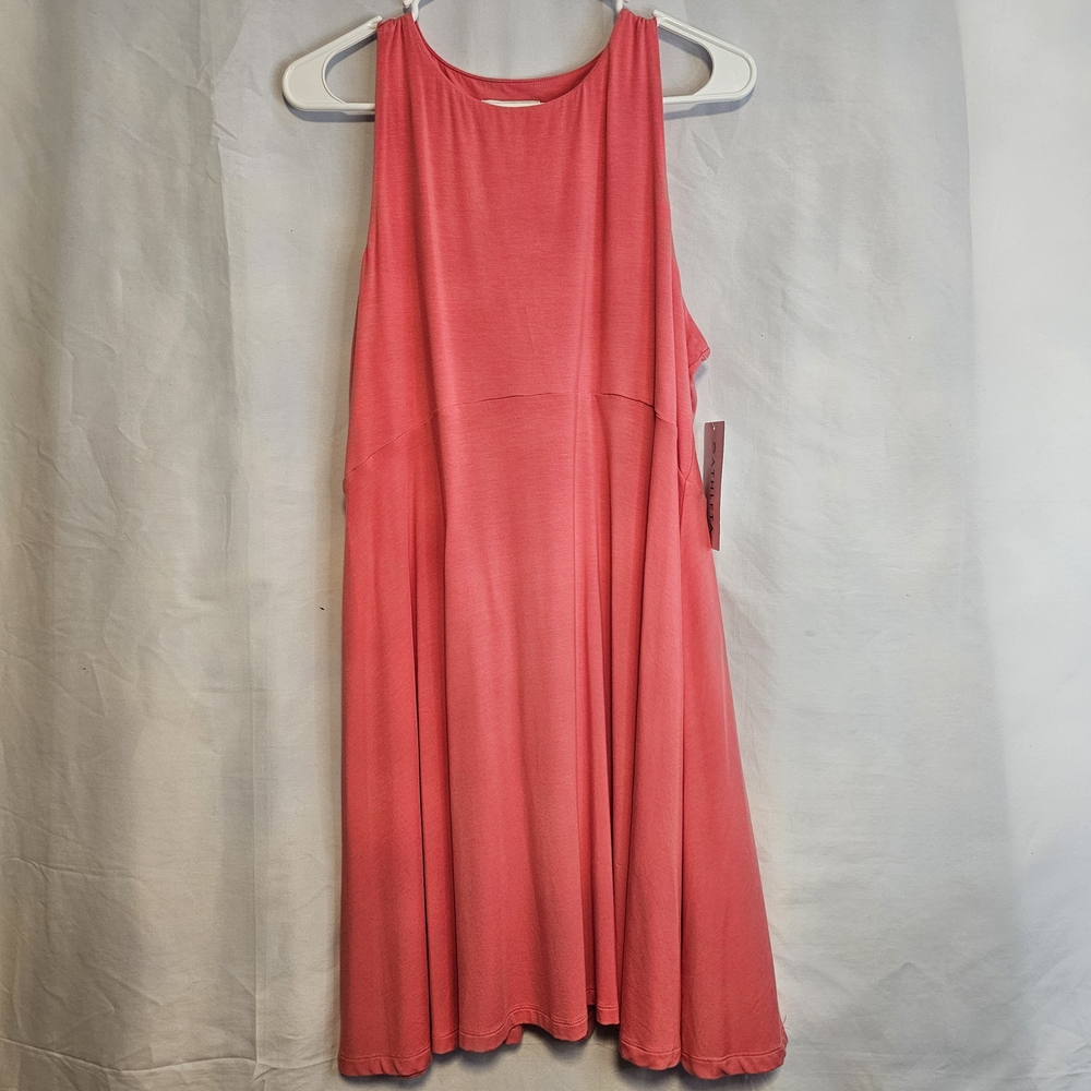 Athleta NWT Women's Large Coral Sleeveless Dress